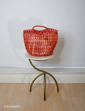 Bolsa tote vintage italiana de couro tecida comprar usado  Enviando para Brazil