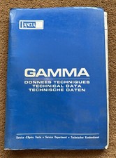 Lancia gamma technical for sale  COLCHESTER