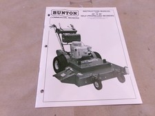 Bunton instruction manual for sale  Jasper