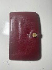 Porta-Cartão HERMES Dogon GM Togo Couro Longo Estojo Carteira Dobrável Ouro Vermelho comprar usado  Enviando para Brazil