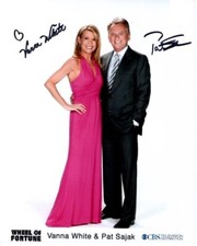 Usado, VANNA WHITE e PAT SAJAK Assinado 8x10 RODA DA FORTUNA Foto com Holograma Certificado de Autenticidade comprar usado  Enviando para Brazil