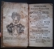 Opusculum canonico tridentinum usato  Italia