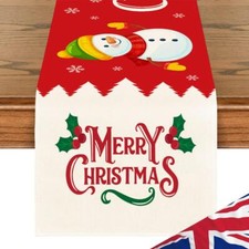 Muñeco de Nieve Navidad Mesa Corredor Decorativo Festival Tema para Mesa de Comedor segunda mano  Embacar hacia Mexico