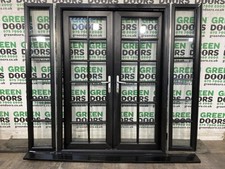 Black upvc french for sale  LUTON
