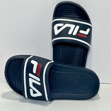 Sandálias FILA NOVAS Slides elegantes infantis KS12 azul marinho, vermelho, branco comprar usado  Enviando para Brazil