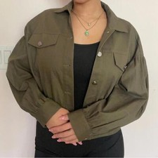Cropped bomber jacket for sale  Woodstock
