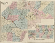 1865 Farm Line Map of Venango County PA, usado comprar usado  Enviando para Brazil
