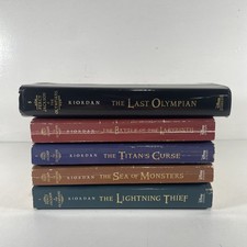 Set Of 5 Paperback Percy Jackson & The Olympians Vol 1-5 Books Rick Riordan comprar usado  Enviando para Brazil