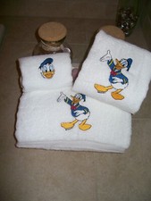 Usado, Conjunto de toalhas de banho bordadas Personalazed Pato Donald 3 peças comprar usado  Enviando para Brazil