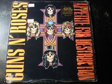 GUNS N ROSES APPETITE FOR DESTRUCTION LP RECORD WITH HYPE STICKER comprar usado  Enviando para Brazil