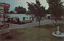 1964 MO Joplin Route 66 Twin Oaks Motel placa exclusiva cartão postal de TV grátis N50 comprar usado  Enviando para Brazil
