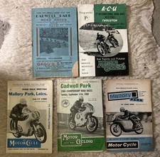 Motorcycle racing programmes. for sale  COLCHESTER