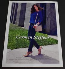 2014 Impressão Anúncio Sexy Saltos Pernas Longas Moda Senhora Morena Carmen Steffens art her comprar usado  Enviando para Brazil