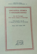 Linguistica storica sociolingu usato  Reggio Calabria