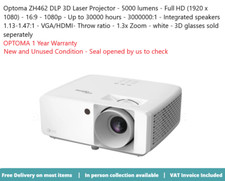 Optoma zh462 dlp for sale  MALDON