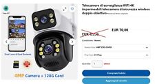 Telecamera sorveglianza wifi usato  Aprilia