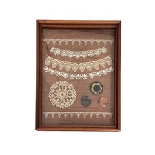 Antique framed crochet for sale  Canton