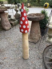 Carved wooden mushroom for sale  ASHBOURNE