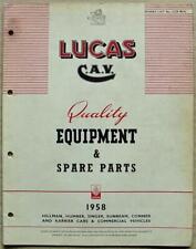 Lucas equipment spare for sale  LEICESTER