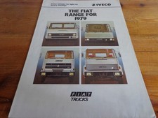 Folheto 1979 FIAT IVECO TRUCK & VAN RANGE, usado comprar usado  Enviando para Brazil