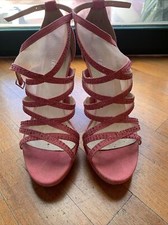 Sandali velluto rosa usato  Roma