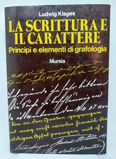 Ludwig klages. scrittura usato  Milano