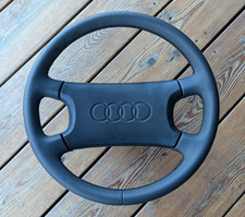 Volante de couro NOVO para Audi 80 90 100 200 B3 B4 S2 C3 preto fabricante de equipamento original, usado comprar usado  Enviando para Brazil