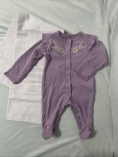 Cobertor de flanela e dormitório roxo para bebê recém-nascido menina tamanho Carters comprar usado  Enviando para Brazil