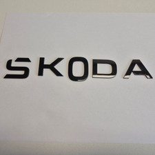 Skoda schriftzug schwarz gebraucht kaufen  Radevormwald