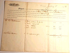 1875 Mobile Alabama, Brown & Brown Dealers in Grain, Naval Stores Bill of Sale comprar usado  Enviando para Brazil