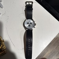 Usado, Relógio masculino Swiss Legend Pioneer acabamento prata pulseira de couro genuíno preto comprar usado  Enviando para Brazil
