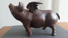 Bronzetierfigur geflügeltes s gebraucht kaufen  Fruerlund,-Engelsby, Tastrup