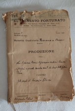 Antico manoscritto famiglia usato  Roma