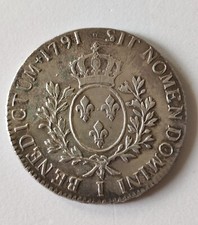 FRANCE - Ecu aux branches d'olivier Louis XVI 1791 I (Limoges) comprar usado  Enviando para Brazil
