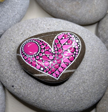 Herz mandala stein gebraucht kaufen  Friedrichshafen