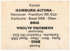 Zuglaufschild hamburg altona gebraucht kaufen  Schenefeld