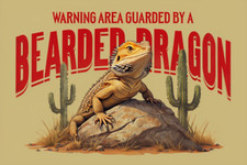 Warning area guarded for sale  DUNSTABLE