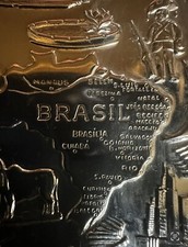 Usado, Lembrança vintage “Brasil” folheada a prata por INOX WOLFF 7” polegadas comprar usado  Enviando para Brazil