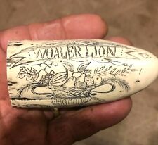 Scrimshaw resin reproduction for sale  Rising Fawn