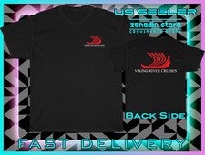 Nova camiseta masculina Viking River Cruiser logotipo algodão pesado americano comprar usado  Enviando para Brazil