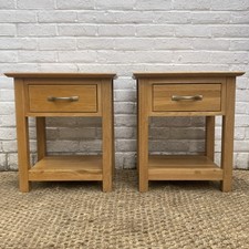 Pair solid oak for sale  LONDON