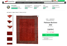 Teppich pakistan buchara gebraucht kaufen  Görlitz