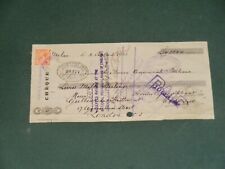 Old foreign cheque for sale  CANNOCK