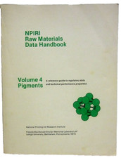 NPIRI Raw Materials Data Handbook, Volume 4 Pigments Paperback 1983 Copyright segunda mano  Embacar hacia Mexico