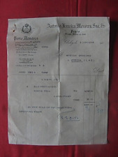 +"0363"   VIEILLE FACTURE   PORTO  ANTONIO FERREIRA MENERES A CLICHY 1954 comprar usado  Enviando para Brazil