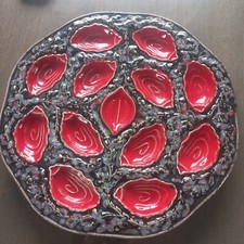 Plat huîtres céramique d'occasion  Frénouville