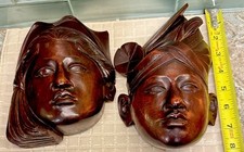 Vtg handcarved mahogany for sale  Brandon
