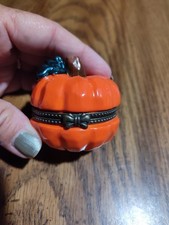 Porcelain pumpkin hinged for sale  Hustonville