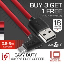Usado, Cabo de carregamento JuicEBitz ângulo reto 90 graus USB tipo C carregador sincronização rápida de dados comprar usado  Enviando para Brazil