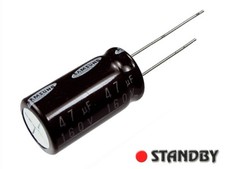 Używany, 20pcs STX 47uF-160V 105`C Capacitor electrolytic SAMSUNG 13X25mm taped series ST na sprzedaż  PL